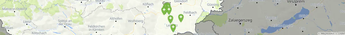 Kartenansicht für Apotheken-Notdienste in der Nähe von Wildon (Leibnitz, Steiermark)